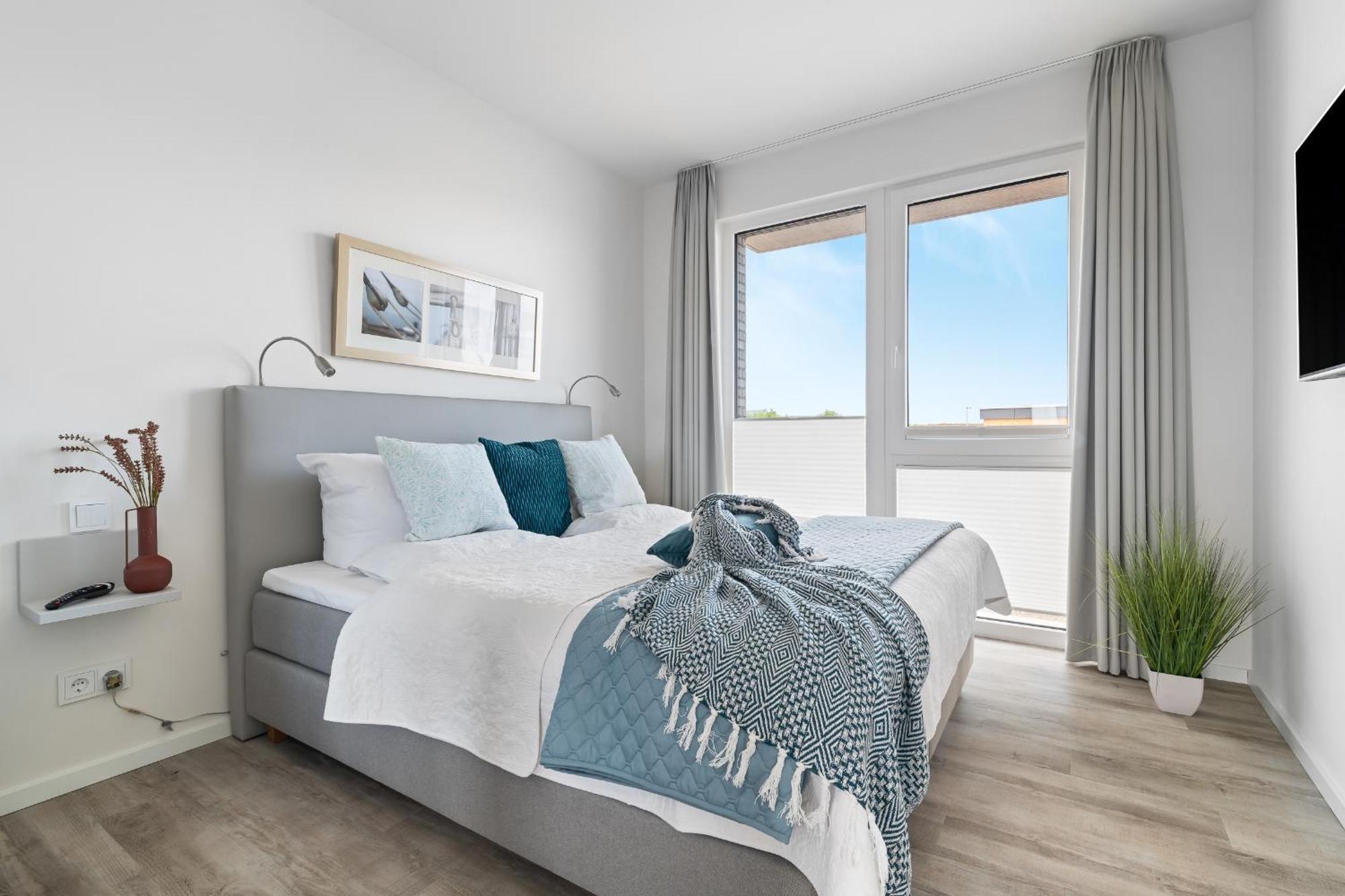 Beachterraceone - Eg, Meerblick, Terrasse, Kamin, Sauna Olpenitz Kültér fotó