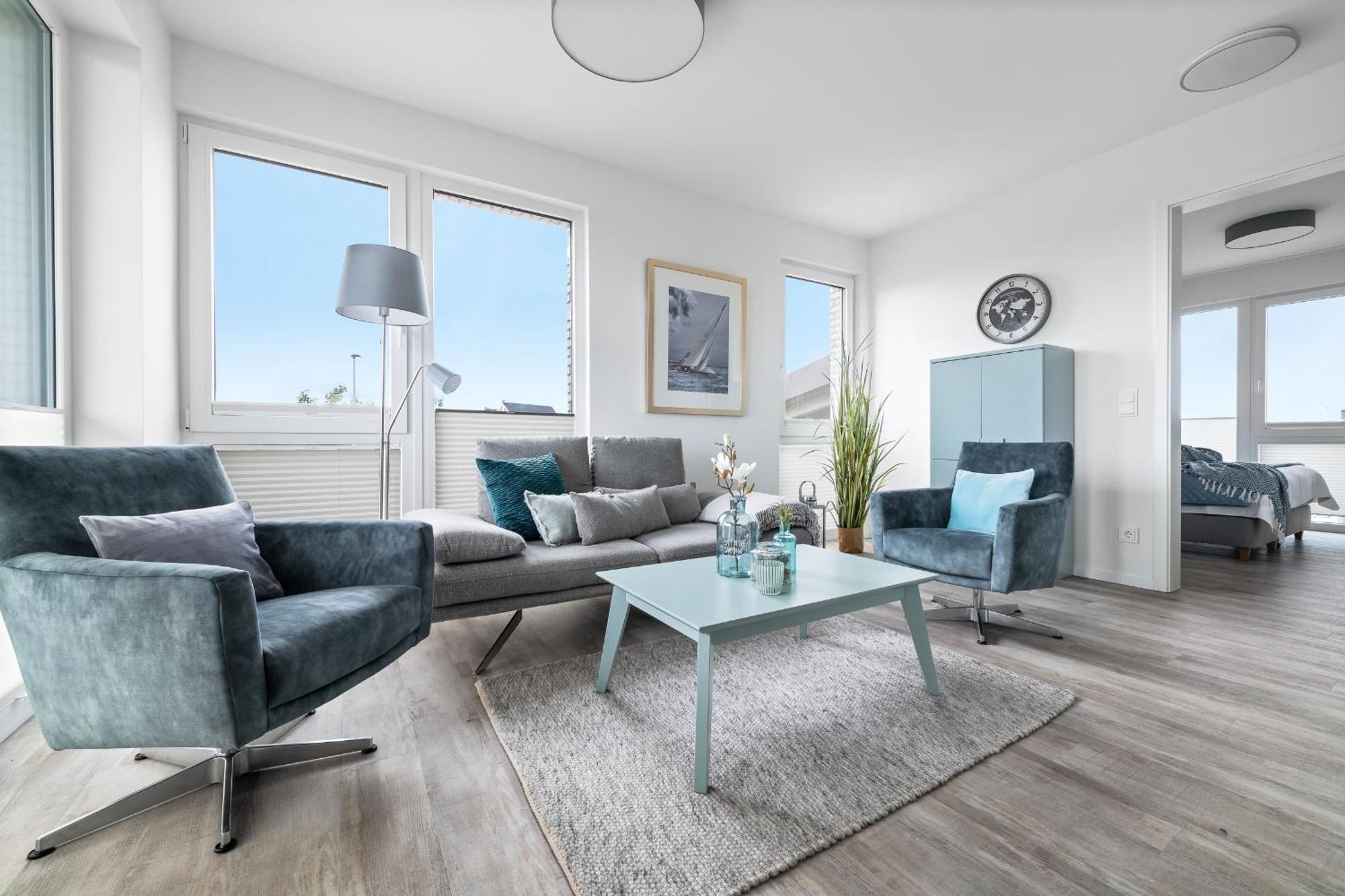 Beachterraceone - Eg, Meerblick, Terrasse, Kamin, Sauna Olpenitz Kültér fotó