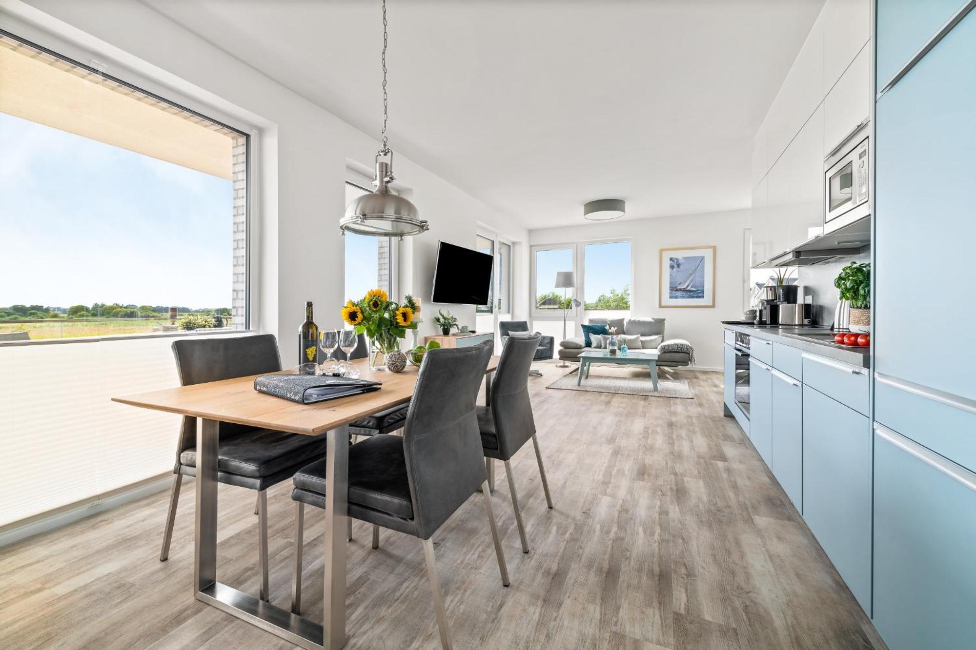 Beachterraceone - Eg, Meerblick, Terrasse, Kamin, Sauna Olpenitz Kültér fotó